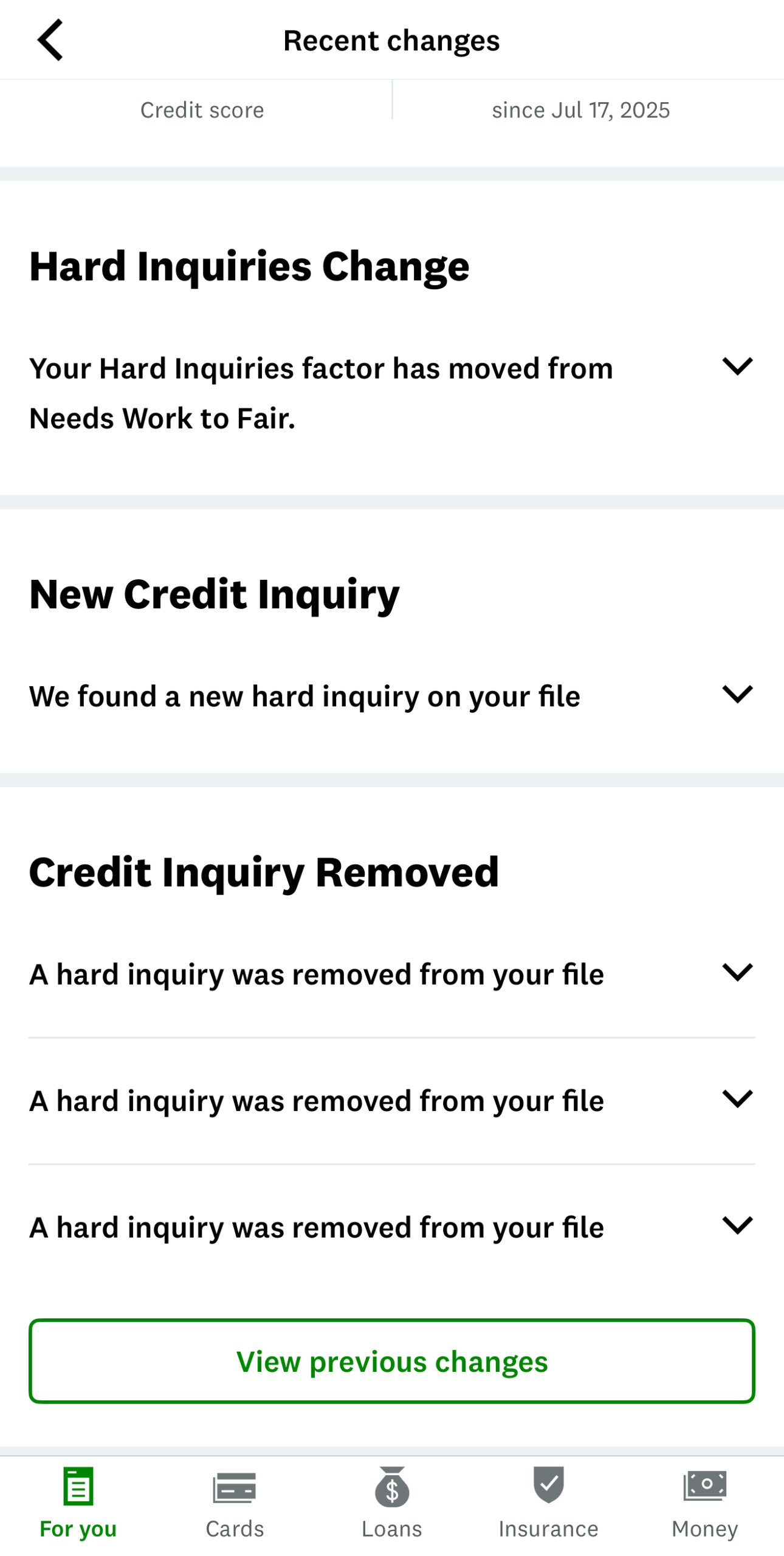 Client credit score result